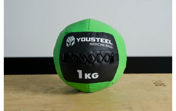 Медбол детский YouSteel 1кг, D254мм 600_380