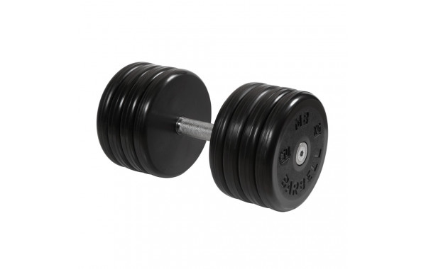 Гантель классик MB Barbell с вращающейся ручкой 50 кг MB-FdbEM-B50 600_380