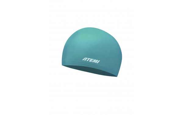 Шапочка для плавания Atemi kids light silicone cap Green river KLSC1GR бирюзовый 600_380