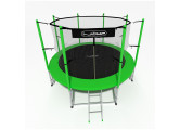 Батут 12ft i-Jump Classic Light с лестницей зеленый