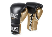 Перчатки боевые 8oz Everlast Powerlock P00000633 черный\золотой