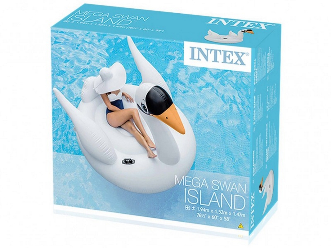 Надувной плот Intex Mega Swan Island 194х152х147 см 56287 1067_800