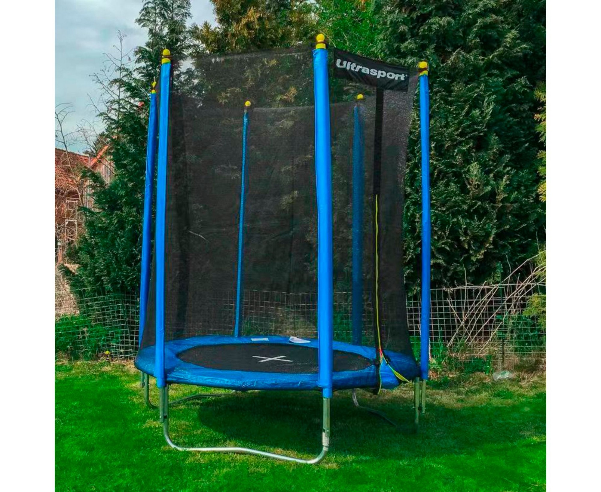 Батут DFC Trampoline Stock ULTRASPORT, с внешней защитной сеткой 330700001076 2000_1636