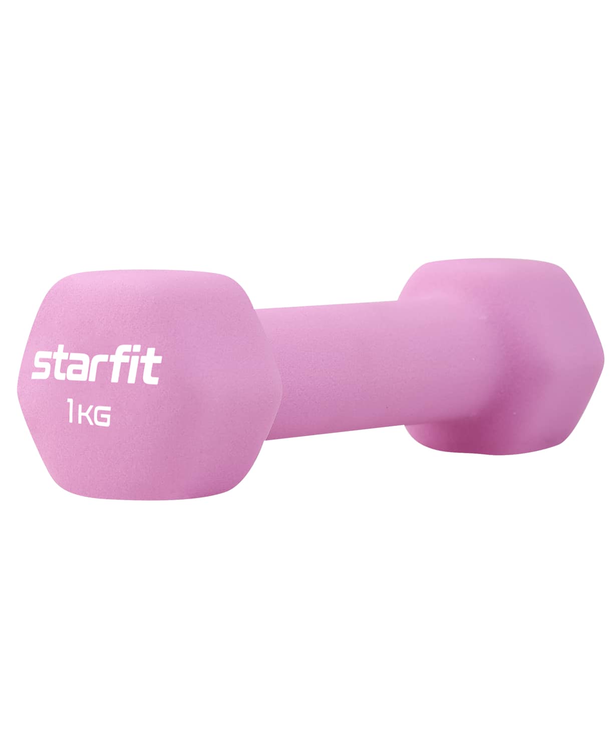 Гантель неопреновая Star Fit DB-201 1 кг, розовый пастель 1230_1476