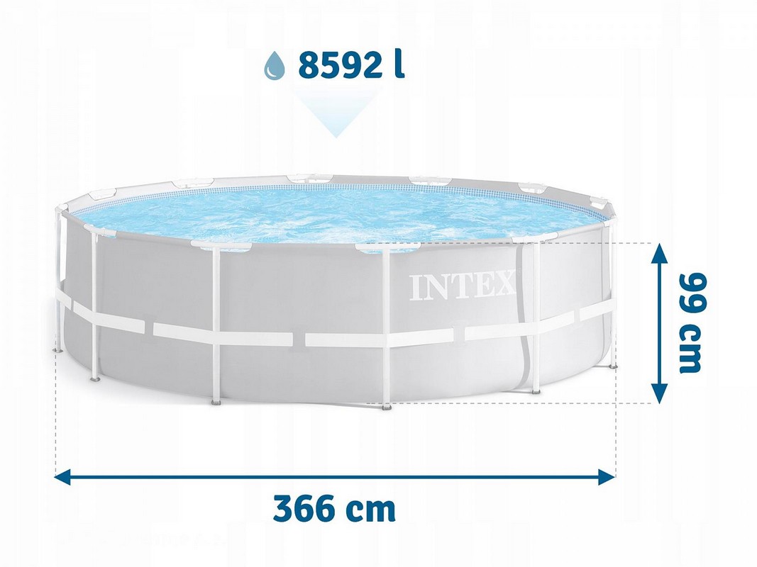 Каркасный бассейн круглый 366х99cм Intex Prism Frametm 26716 1067_800