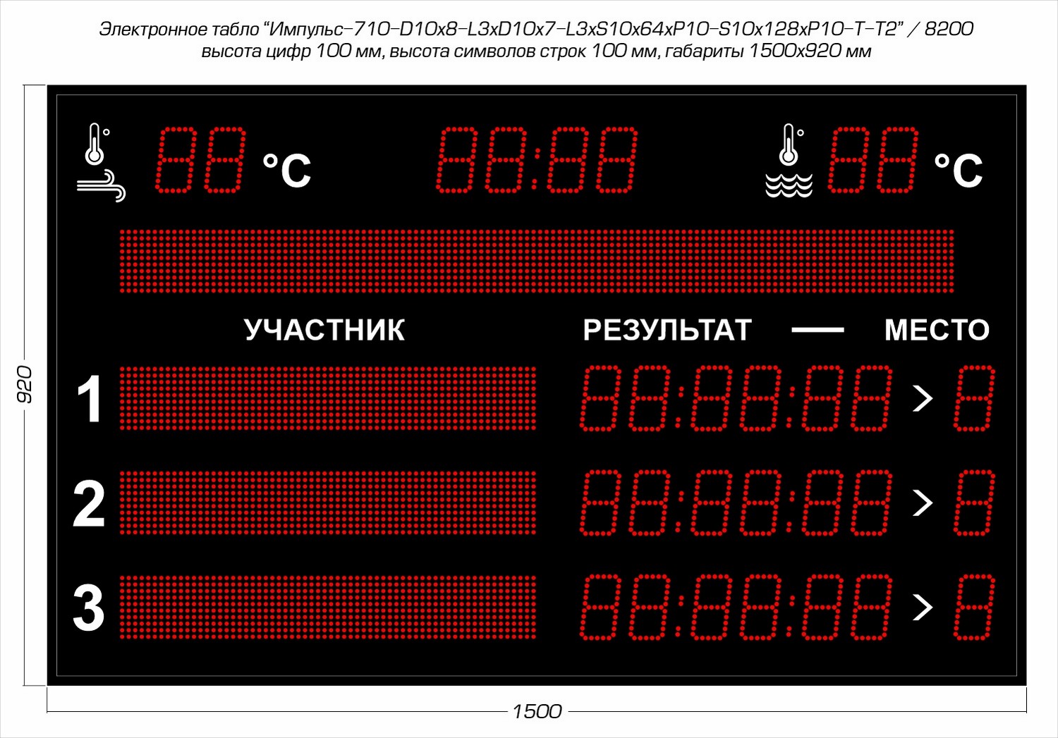 Табло для плавания Импульс 710-D10x8-L3xD10x7-L3xS10x64xP10-S10x128xP10-T-T2 1500_1047