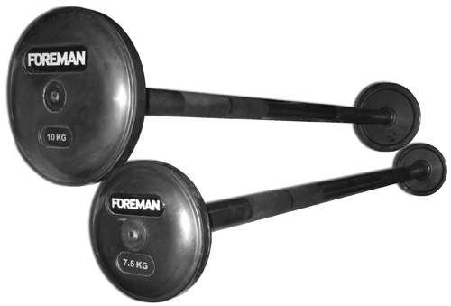 Фиксированная обрезиненная штанга Foreman FP\FB-RUB-EPR\15KG\BK-FM-00 500_339