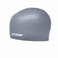 Шапочка для плавания Atemi kids silicone cap Asphalt grey KSC1GY серый 120_120